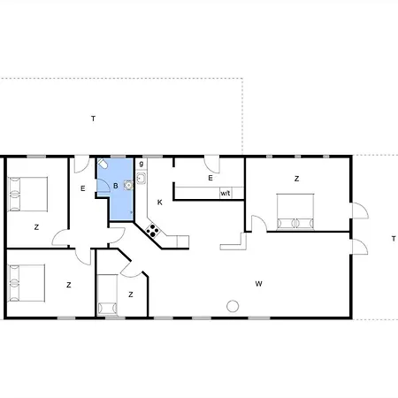 Bl1206-blokhus-blaabaervej-6 Casa de Férias *